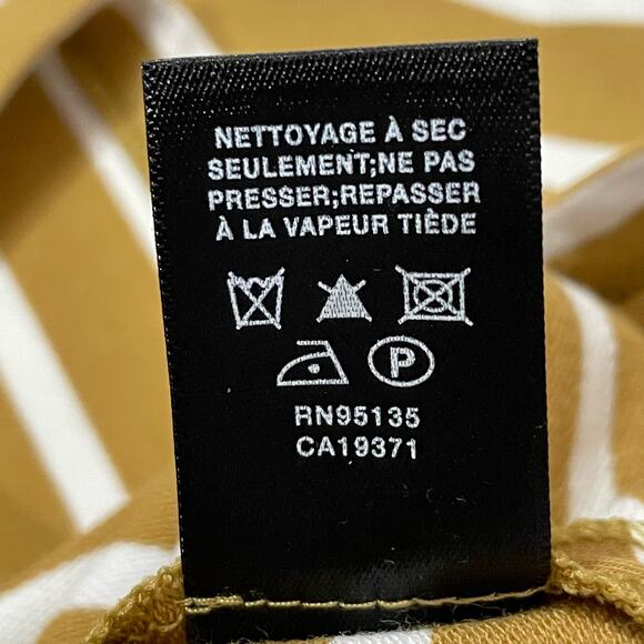 Lafayette 148 New York Wes Boat Neck 3/4 Sleeve Breton Striped Top - Small - Picture 9 of 11